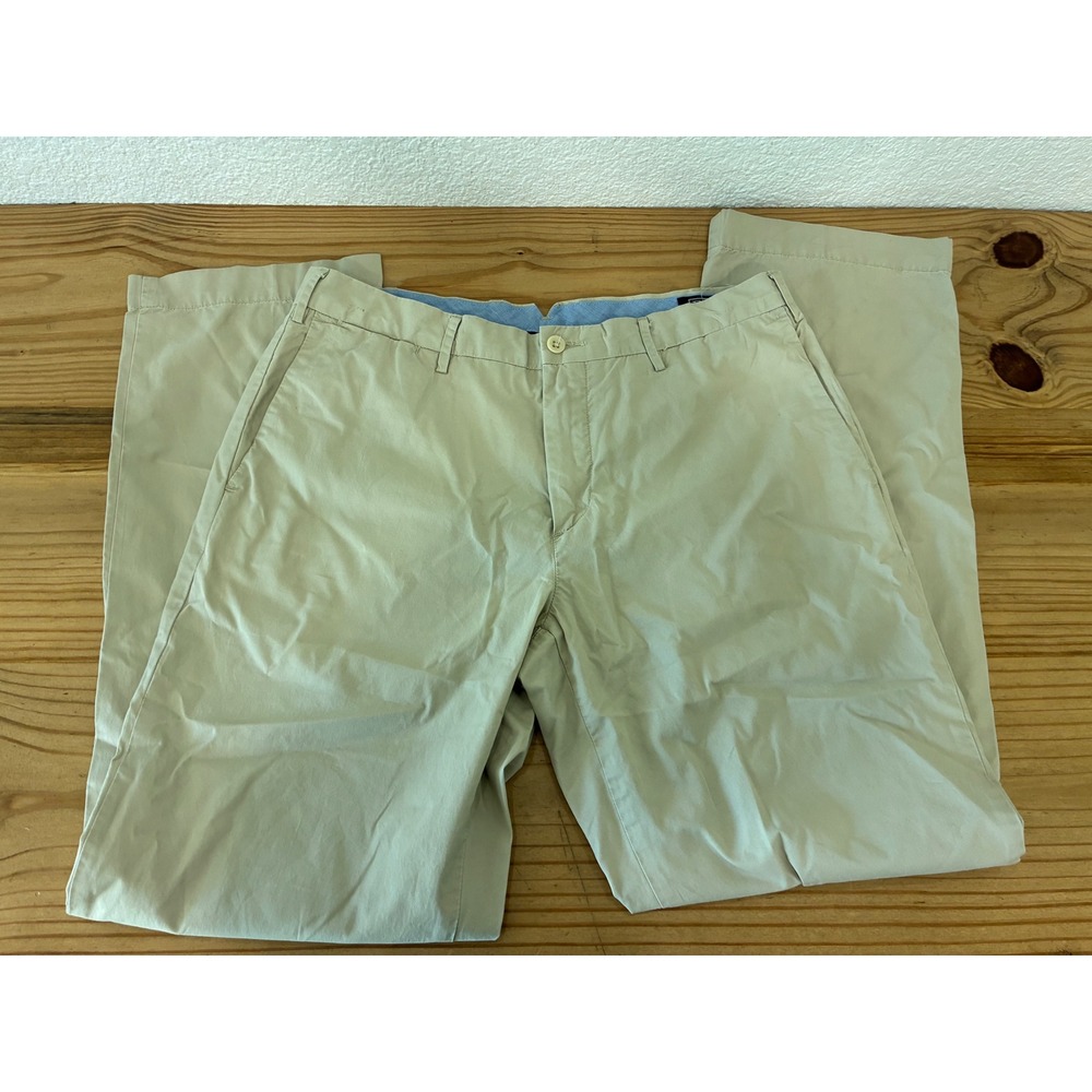 Polo Ralph Lauren Mens Classic Fit Chino Pants Tan Khaki 34x32 Cotton Twill